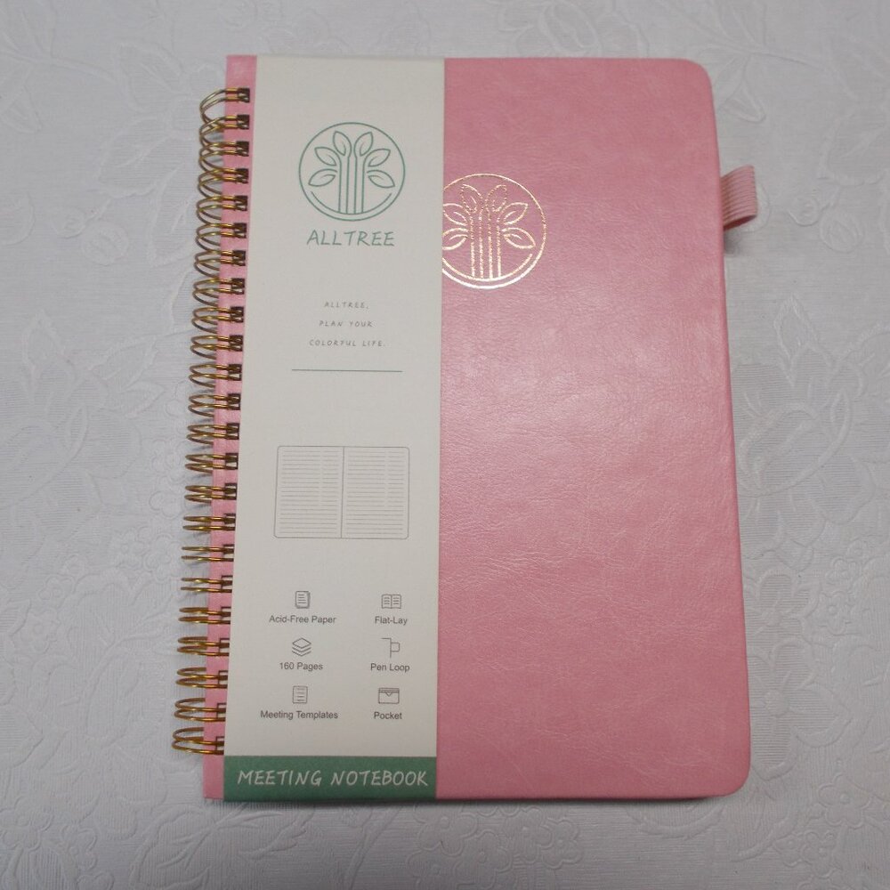 New All Tree Meeting Notebook, pink, smoke-free